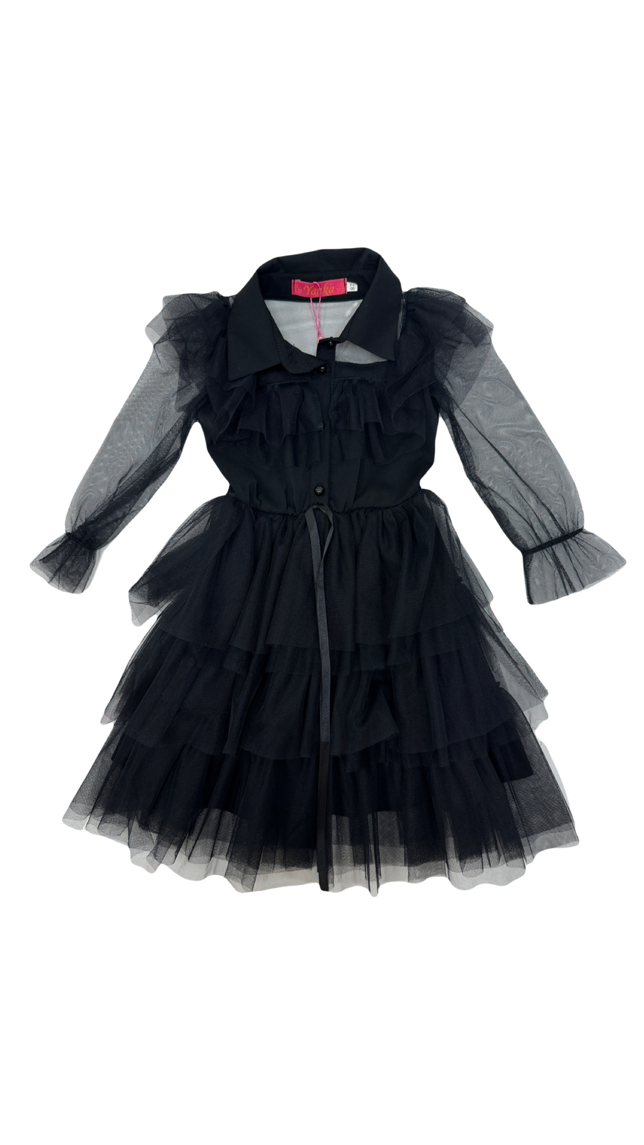 Платье черное 8055